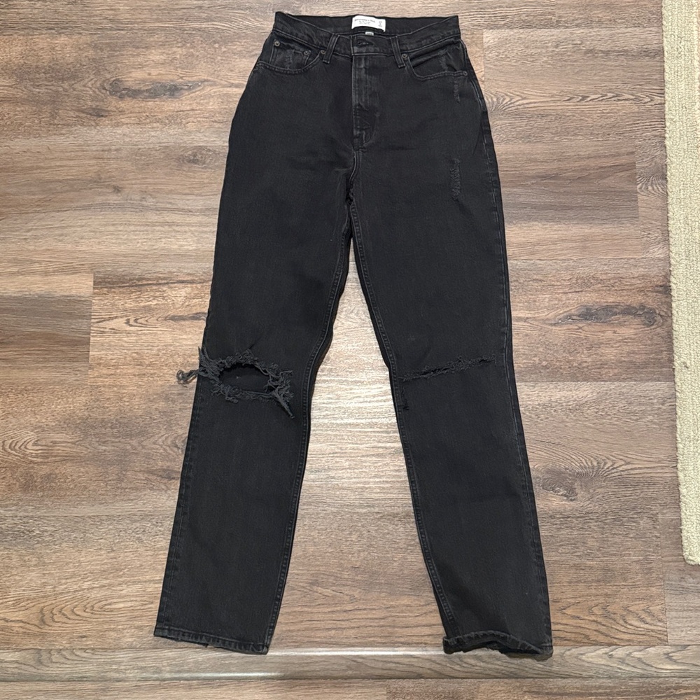 Abercrombie curve love 90s ultra high rise straight jeans